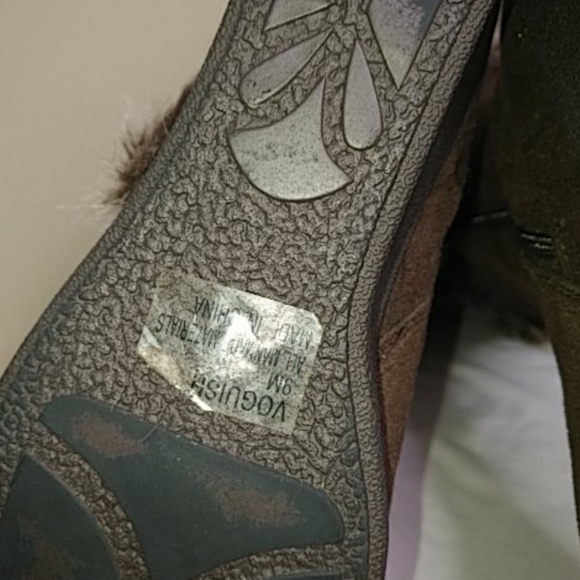 Groove Faux Suede Wedge Fashion Boots w/Fur Sz 9 - Picture 8 of 9
